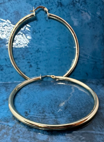 Weekend Large Gold Hoop Earring