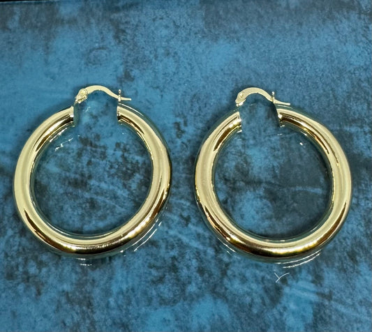 LaRu Medium Hoop Earring
