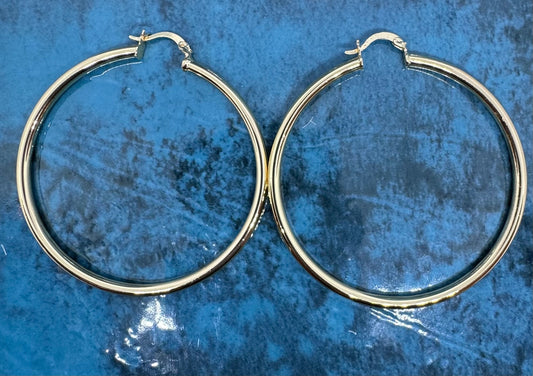 Weekend Large Gold Hoop Earring