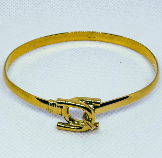 Gold Unity Bangle Bracelet